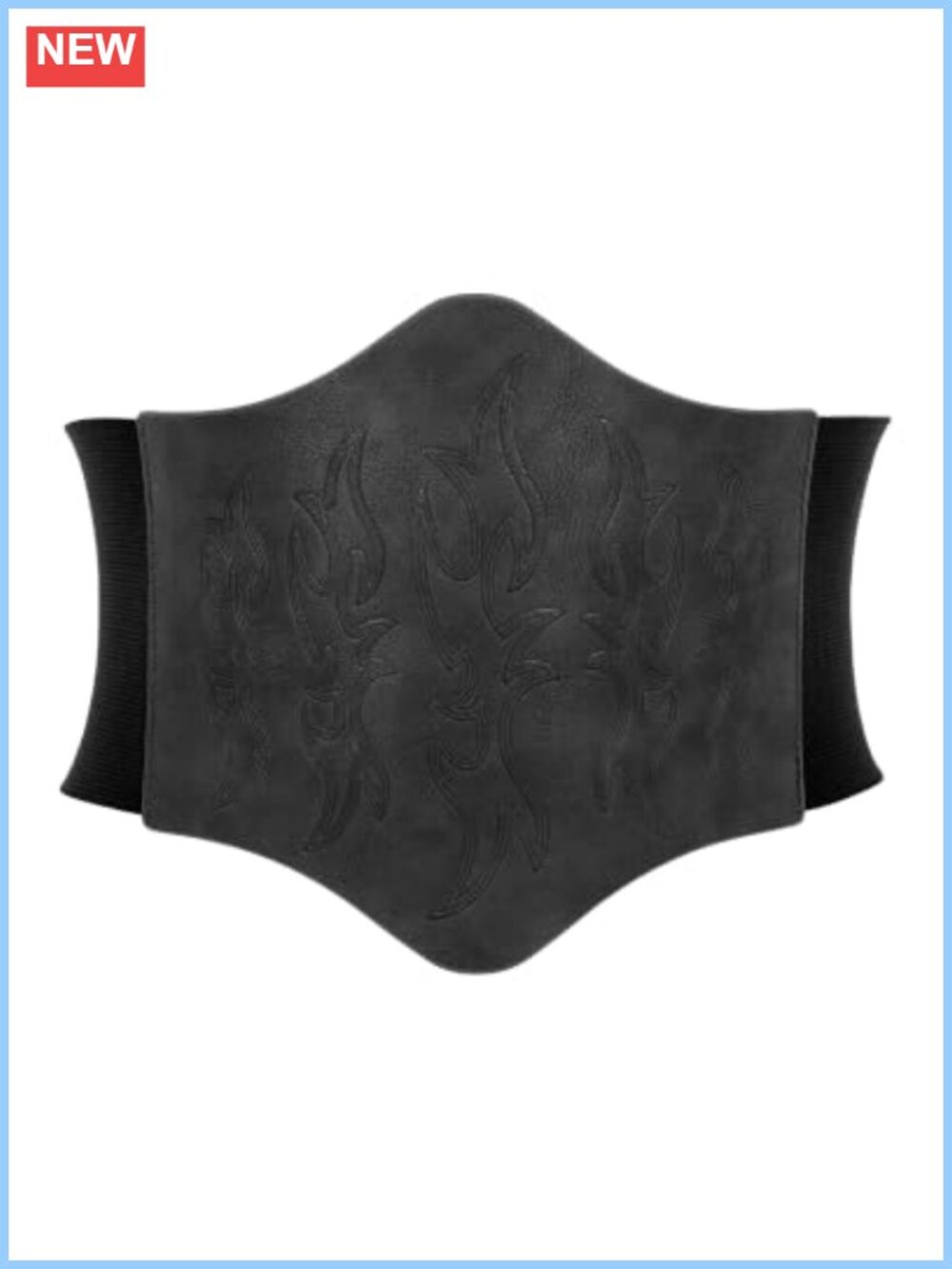 Faux Leather Corset Belt Western Cowgirl Wide Waist Belt